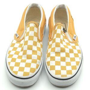 Vans Slip-On Checkerboard Yellow/White Women's 5.5